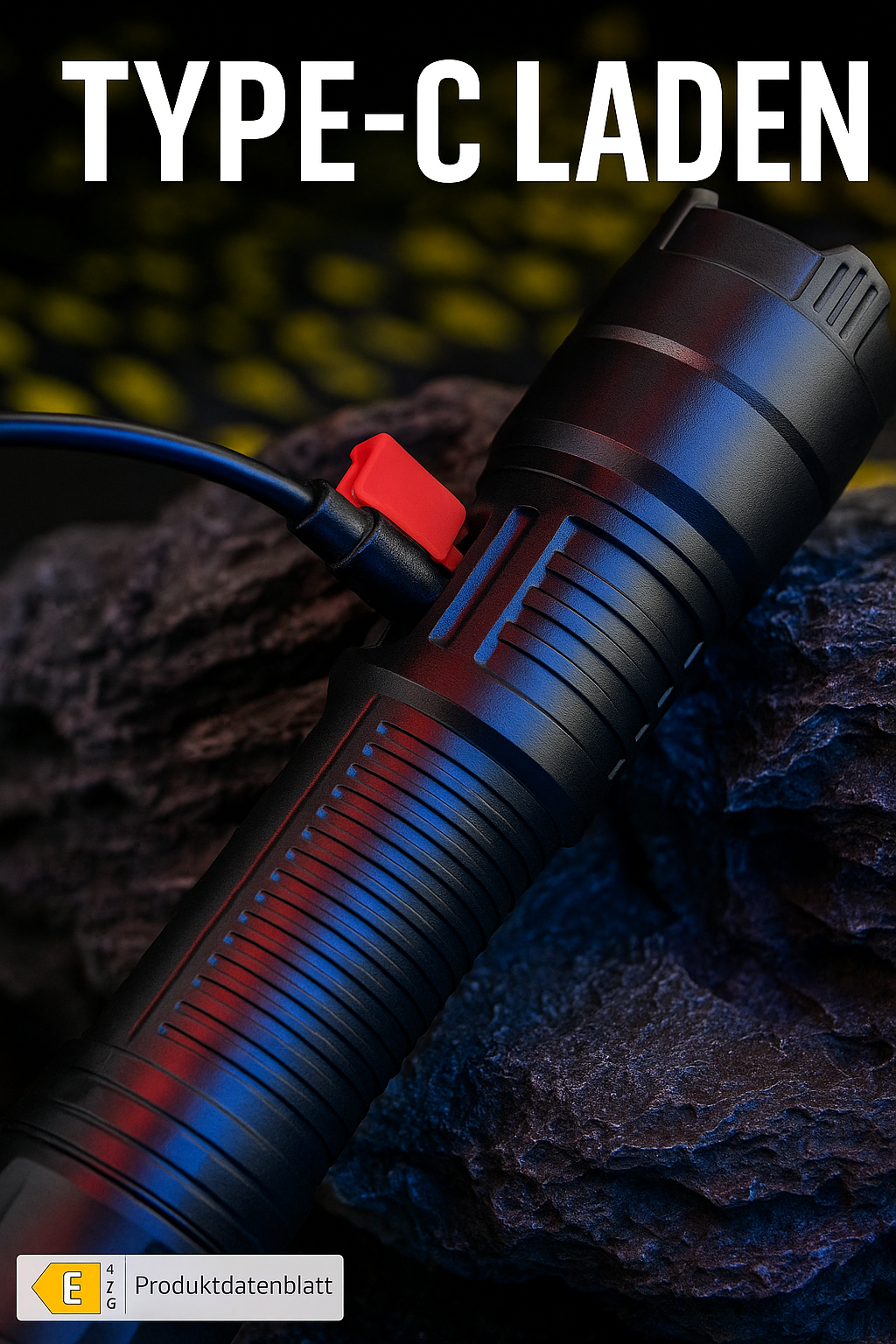 2er-Set LED-Taschenlampen – Kompakt, wiederaufladbar, lange Akkulaufzeit