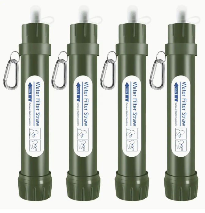 Tragbarer Wasserfilter mit Strohhalm – Sauberes Trinkwasser überall