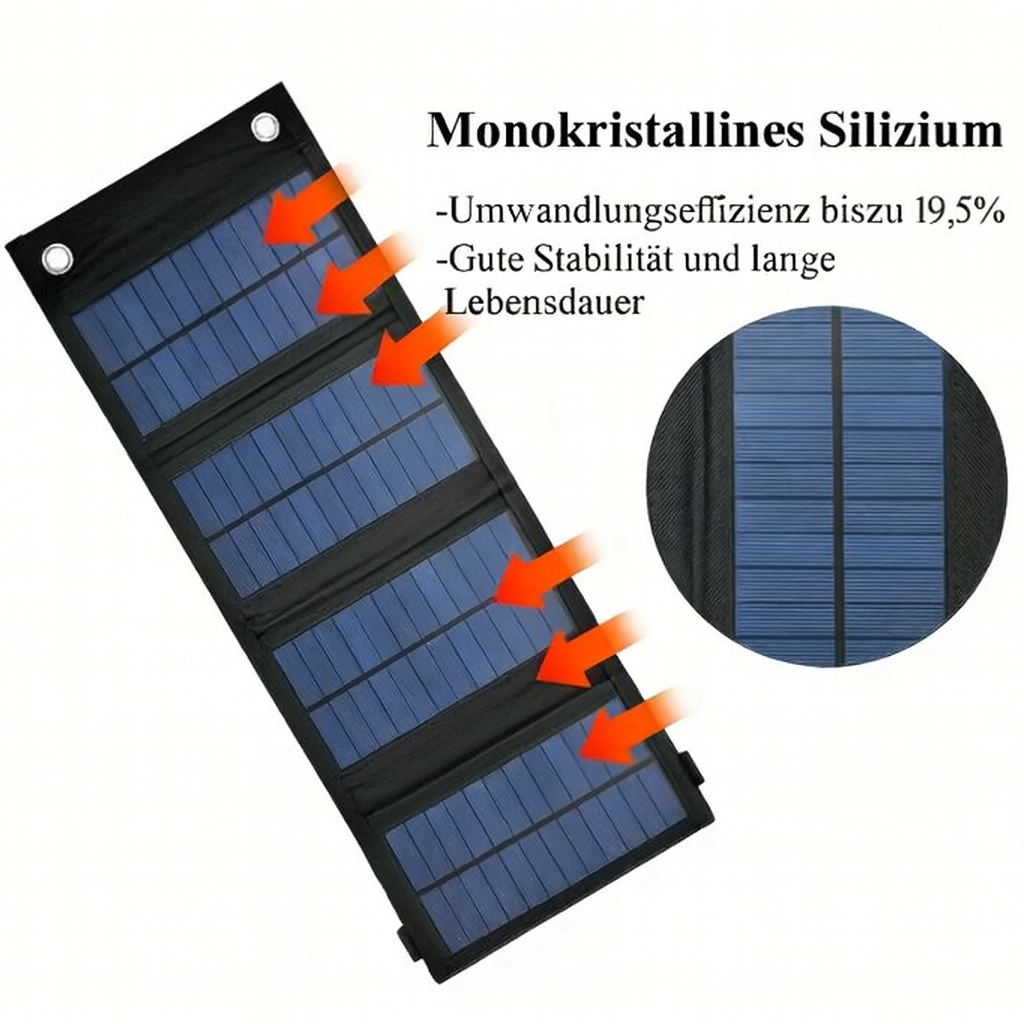 Faltbares Solar Ladepanel 5V