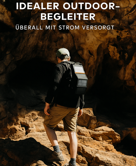 Solar Powerbank 25.000 mAh – Tragbare Schnelllade-Powerbank