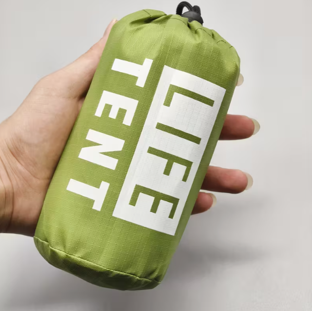 Notfall-Zelt | Ultraleichtes 2-Personen-Zelt – Wasserfest, Winddicht & schnell Aufgebaut