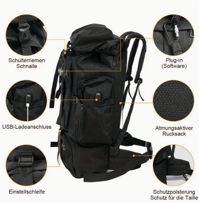 Nordwind Taktischer Wanderrucksack 80L